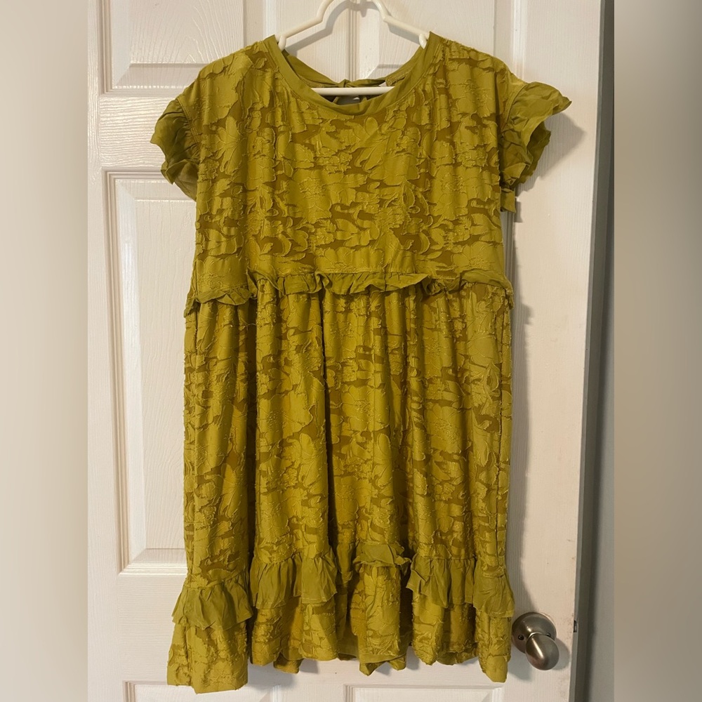 Anthropologie ruffle knit mini dress - Picture 4 of 11